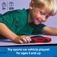 Thumbnail for LEGO City Red Sports Car Toy - Building Toy for Kids, Boys and Girls, Ages 5+ - Educational Gift for Birthdays and Holidays - Includes Driver Minifigure and Other Accessories - 60448
