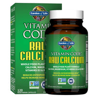Thumbnail for Garden of Life Raw Calcium Supplement for Women and Men - Vitamin Code Made from Whole Foods with Magnesium, K2, Vitamin D3 and Vitamin C, for Bone Strength, Probiotics for Digestion, 120 Capsules