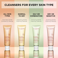 Thumbnail for Clarins Purifying Gentle Foaming Cleanser | Cleanses, Purifies and Mattifies | Green Formula and Contains Salicylic Acid | Soap-Free | SLS-Free | Dermatologist Tested | Combination To Oily Skin Types