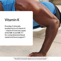Thumbnail for THORNE - Vitamin K - Vitamins K1 and K2 (as MK-4 and MK-7) Capsule Supplement - Supports Strong Bones* - Clinically Studied Ingredients - Third-Party Certified - Gluten, Dairy & Soy-Free - 60 Capsules