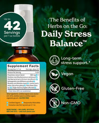 Thumbnail for Herb Pharm Herbs on The Go Portable Spray, Daily Stress, 1 Fl Oz