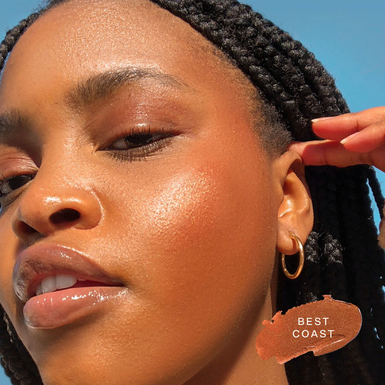 Tower 28 Bronzino Illuminating Cream Bronzer, BEST COAST | Multi-Purpose Cheek and Lip Cream Bronzer in Dark Warm Bronze | Moisturizing, Silicone-Free, Pack of 1