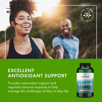 Thumbnail for Swanson L-Lysine - Amino Acid for Stress, Antioxidant, Nervous System & Immune Support - Aids Calmness & Relaxation* - Non-GMO - 300 Capsules