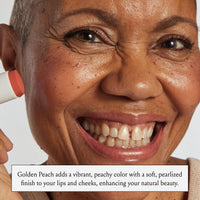 Thumbnail for Boomstick Golden Peach ™ - Warm, Coral-Peach Blush Stick and Lipstick - Multistick, Vegan, Makeup for Older Women and Mature Skin Boom Stick By Cindy Joseph