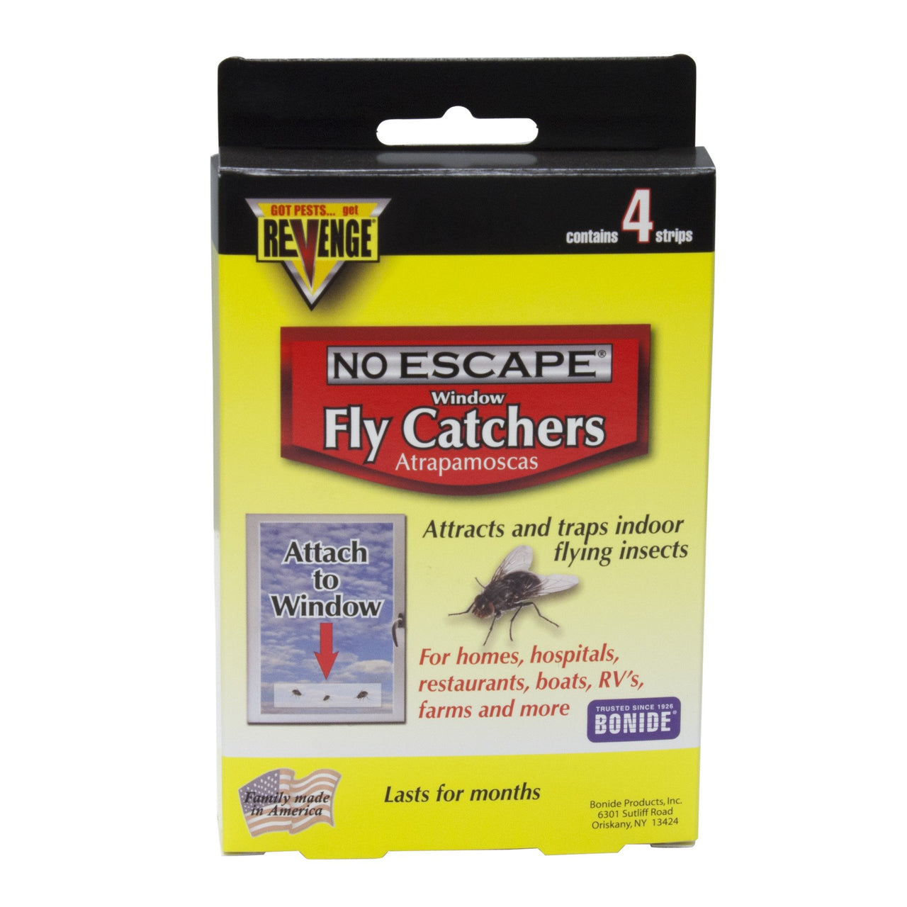 Revenge Window & Screen Fly Catchers 2 Packs/8 Strips