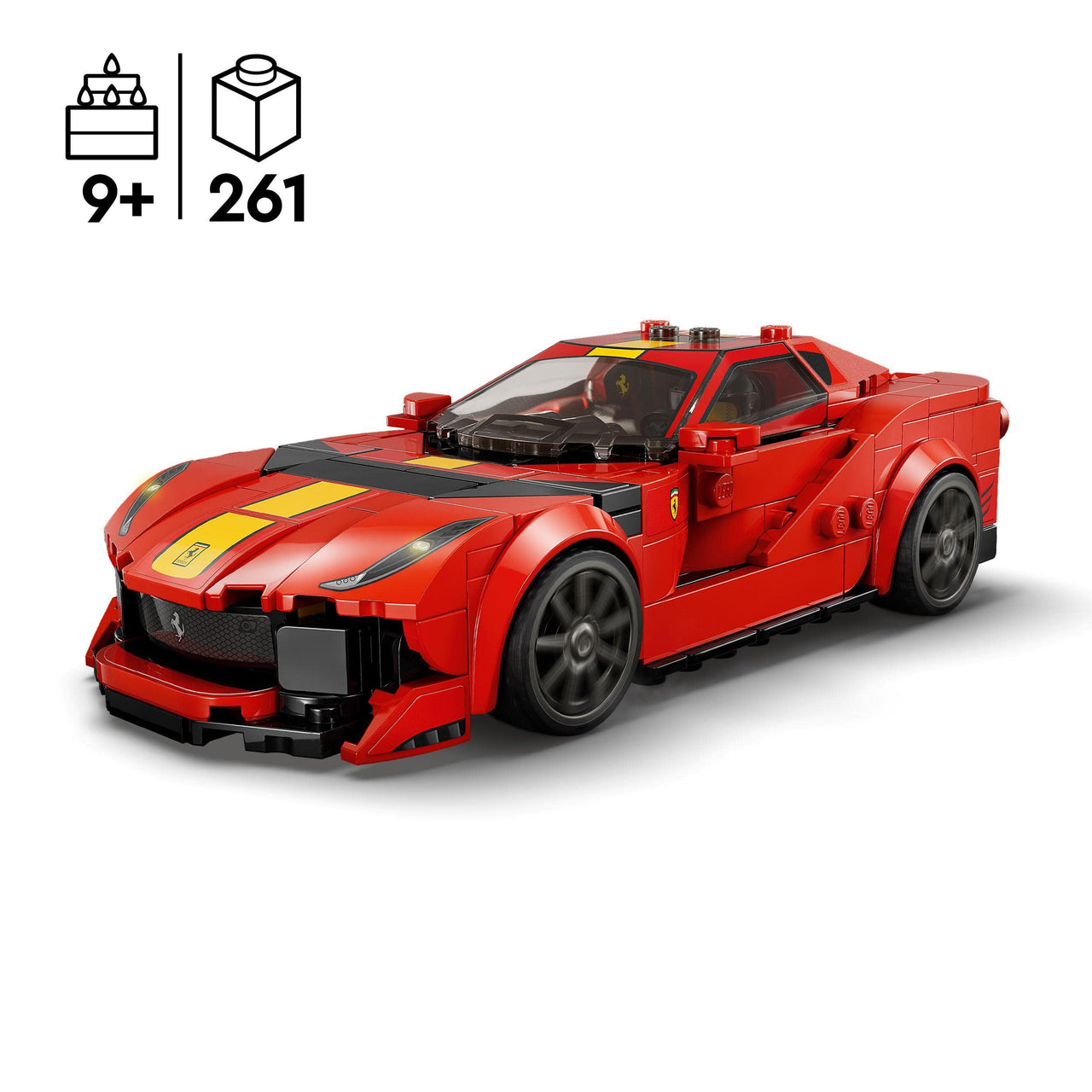 Speed Champion Ferrari 812 Competizione 76914 Toy Blocks, Present, Racing Car, Vehicle, Glue, Boys, Ages 9 and Up