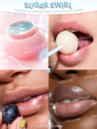 Thumbnail for SHEGLAM Hydra Jelly Pocket Lip Jam Hydrating Nourishing Lip Gloss Moisturizing Lip Makeup-Sugar Swirl