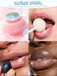 Thumbnail for SHEGLAM Hydra Jelly Pocket Lip Jam Hydrating Nourishing Lip Gloss Moisturizing Lip Makeup-Sugar Swirl