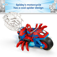 Thumbnail for LEGO Marvel Spidey and His Amazing Friends Spidey on his Motorcycle vs. Rhino Building Toy for Kids - Super Hero Pretend Playset for Preschool Boys & Girls, Ages 4+ - Gift Idea for Birthdays - 11206