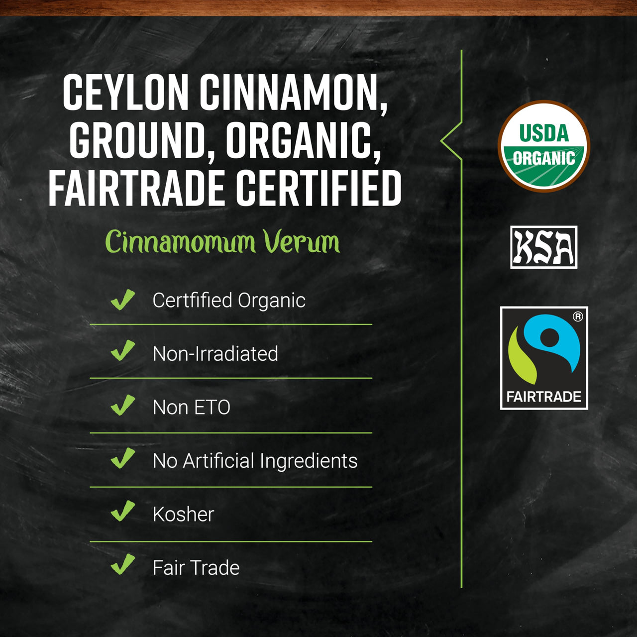 Frontier Co-op Organic Ceylon Cinnamon, Ground, Fairtrade Certified, 16 Oz, Bulk Bag - "True Cinnamon" for Scones, Donuts, and Baked Goods
