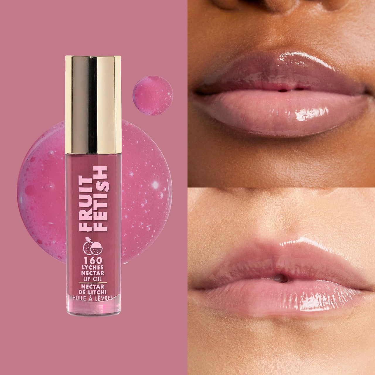 Milani Lip Oil with Vitamin E for Instant Hydration, Fruit Extract Infused Lip Treatment and Moisturizing Lip Gloss - Lychee Nectar