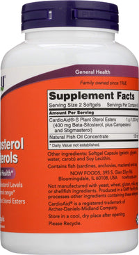 Thumbnail for NOW FOODS SPO Beta-Sitosterol Plant Sterols with Fish Oil, 180 Count