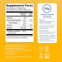Thumbnail for Vital Proteins Collagen Peptides Powder - Grass Fed Collagen Peptides for Hair, Nail, Skin, Bone & Joint Health, Vanilla, 23.2 Ounces