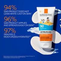 Thumbnail for La Roche-Posay Anthelios Kids Gentle Lotion Sunscreen SPF 50, Broad Spectrum SPF + Antioxidants, Sunscreen For Kids, Octinoxate & Oxybenzone-Free, Pediatrician Tested, Non Comedogenic, Oil Free