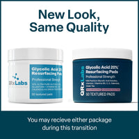 Thumbnail for QRxLabs Glycolic Acid Pads - 20% Resurfacing Pads AHA for Face & Body - Exfoliates Skin Surface and Reduces Appearance of Fine Lines and Wrinkles - Acne Treatment Clearing - Daily Pads - 50ct