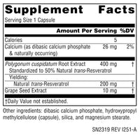 Thumbnail for Source Naturals Resveratrol 200 mg for Heart and Healthy Aging* - 200 mg -30 Vegan Capsules