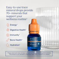 Thumbnail for Trace Minerals ConcenTrace Trace Mineral Drops | Supports Energy, Digestion, Bone Health & Hydration, 70+ Ionic w/Magnesium, Chloride & Potassium | Keto, Vegan & Non-GMO | 6 Servings