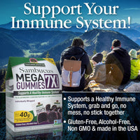 Thumbnail for Nature's Answer Sambucus Mega Gummies | 7x More Elderberry Concentration | Alcohol-Free, Gluten-Free, Gelatin-Free, Vegan, Non-GMO & No Preservatives | 30ct Gummies