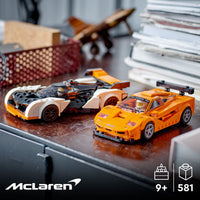 Thumbnail for LEGO Speed Champions McLaren Solus GT & McLaren F1 LM 76918, Featuring 2 Iconic Race Car Toys, Hypercar Model Building Kit, Collectible 2023 Set, Great Kid-Friendly Gift for Boys and Girls Ages 9+