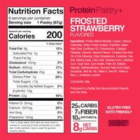 Thumbnail for Legendary Foods 22g Protein Pastry 0g Added Sugar, Low Carb, Gluten Conscious, Keto Snack, Ideal for Glucose Management, Includes Whey Protein Isolate, 8 Pack Frosted Strawberry