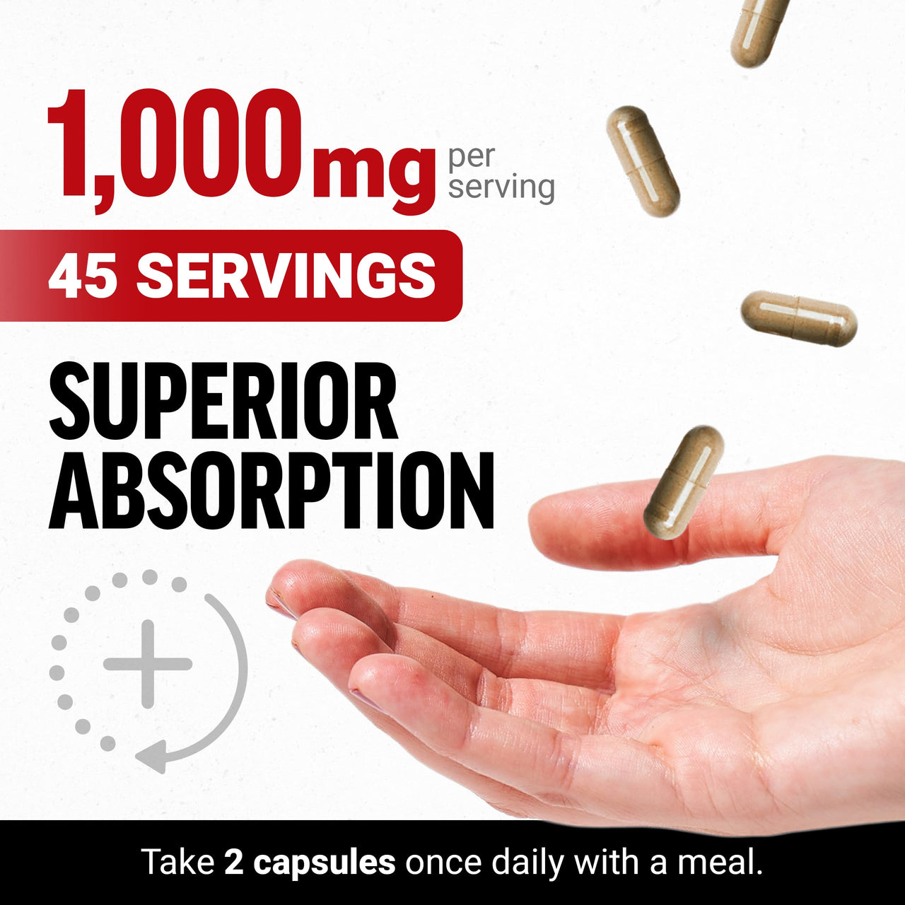 Force Factor Black Maca Root Supplement for Men, 1000mg Maca Negra Extract for Energy, Hormonal Balance & Vitality, Superior Absorption with BioPerine, 90 Capsules