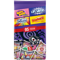 Thumbnail for Starburst, Life Savers, Hubba Bubba & Life Savers Gummies Halloween Candy Mix, Assorted Chewy, Bubble Gum, and Hard Candy Individually Wrapped, 95 Ct Variety Bulk Bag