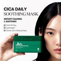Thumbnail for VT COSMETICS CICA Daily Soothing Mask 30 Sheets, Centella Asiatica & Hyaluronic Acid for Moisturizing & Hydrating, Instant Calm & Glow, Skin Softening Facial Mask, Korean Face Mask