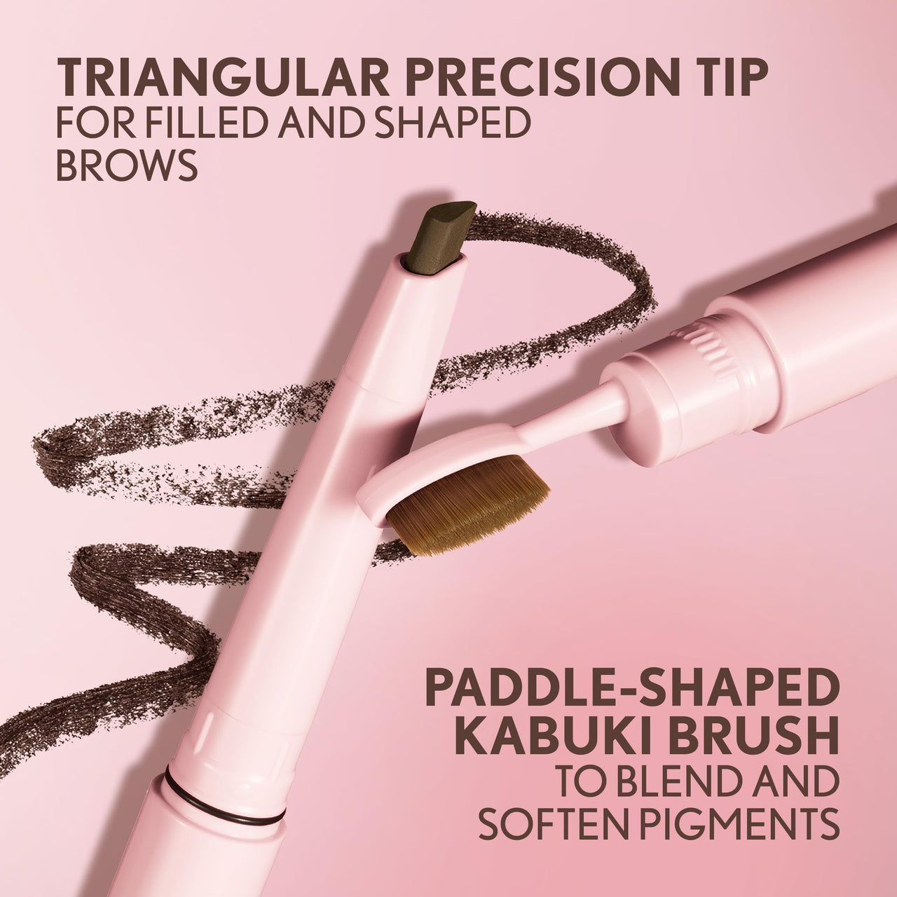Covergirl Clean Fresh Brow Filler Pomade, 500 Medium Brown, Eyebrow Pencil, Ultra-Precise Tip, Creamy Formula, Highly Pigmented, Soft Matte Finish, Vegan Formula, 0.007oz