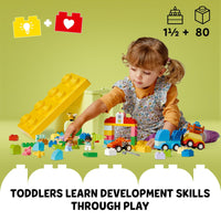 Thumbnail for LEGO DUPLO Classic Cars and Trucks Brick Box Building Blocks - Learning & Educational STEM Toys for Toddlers, Ages 1.5+ Years - Develops Fine Motor Skills - Gift for Toddler Birthday - 10439