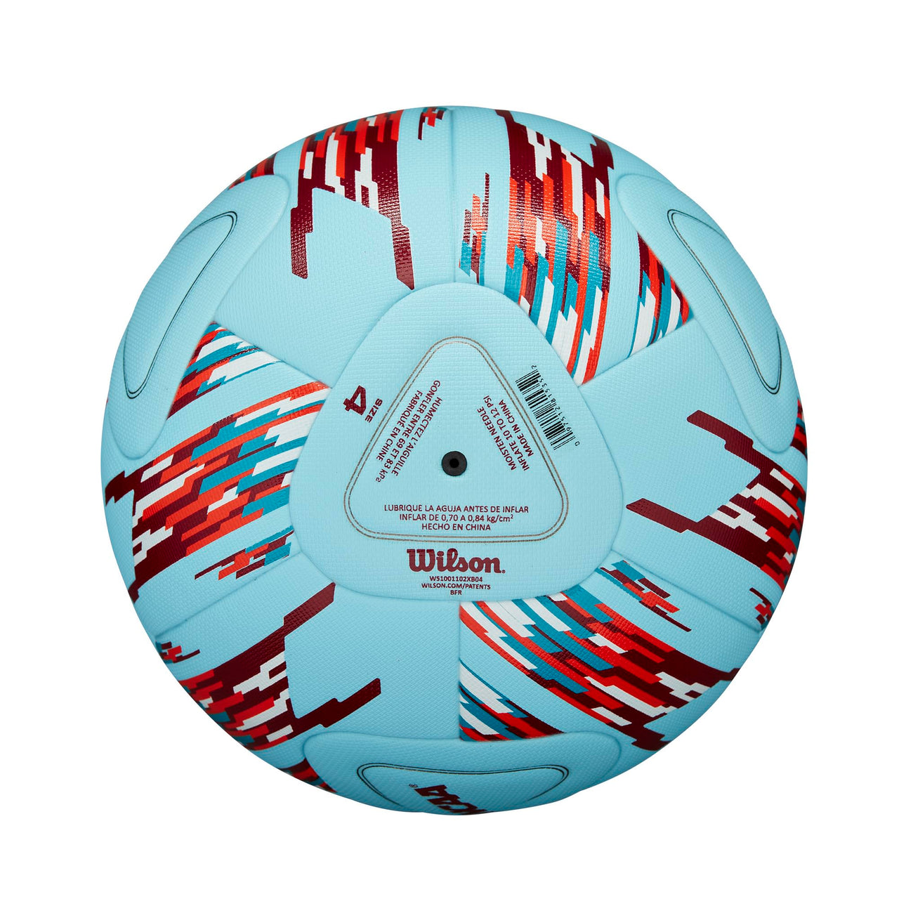 WILSON NCAA Vanquish Soccer Ball - Size 4, Blue/Red/White
