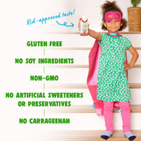 Thumbnail for Orgain Organic Kids Nutritional Protein Shake, Strawberry, Healthy Kids Snacks, 8g Dairy Protein, 3g of Fiber, 22 Vitamins & Minerals, No Soy ingredients, Gluten Free, Non-GMO, 8.25 Fl Oz (Pack of 12)