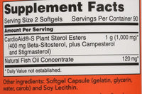 Thumbnail for NOW FOODS SPO Beta-Sitosterol Plant Sterols with Fish Oil, 180 Count
