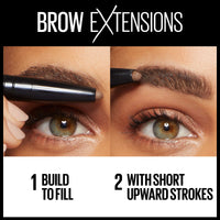 Thumbnail for Maybelline Brow Extensions Fiber Pomade Crayon Eyebrow Makeup, Soft Brown, 1 Count