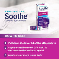 Thumbnail for Bausch + Lomb Soothe Lubricant Eye Ointment Night Time - 0.13 oz, Pack of 6