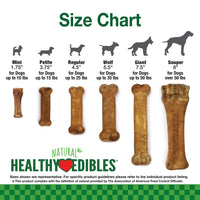 Thumbnail for Nylabone Healthy Edibles Natural Puppy Chews Long Lasting Treats for Puppies, Lamb & Apple Flavor, Small/Regular (3 Count)