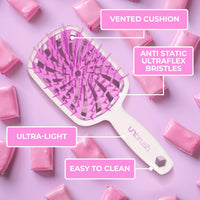 Thumbnail for FHI Heat UNbrush Plus — Curly Hair Brush for Gentle & Effective Detangling on Wet or Dry Fragile Hair Types — Detangler Brush w/ 84 UltraFlex Bristles, Ultra-light, Vented, Anti Static Hairbrush