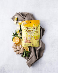 Thumbnail for Prince Of Peace Ginger Chews With Lemon, 4 oz. – Candied Ginger – Lemon Candy – Lemon Ginger Chews – Natural Candy – Ginger Candy for Nausea