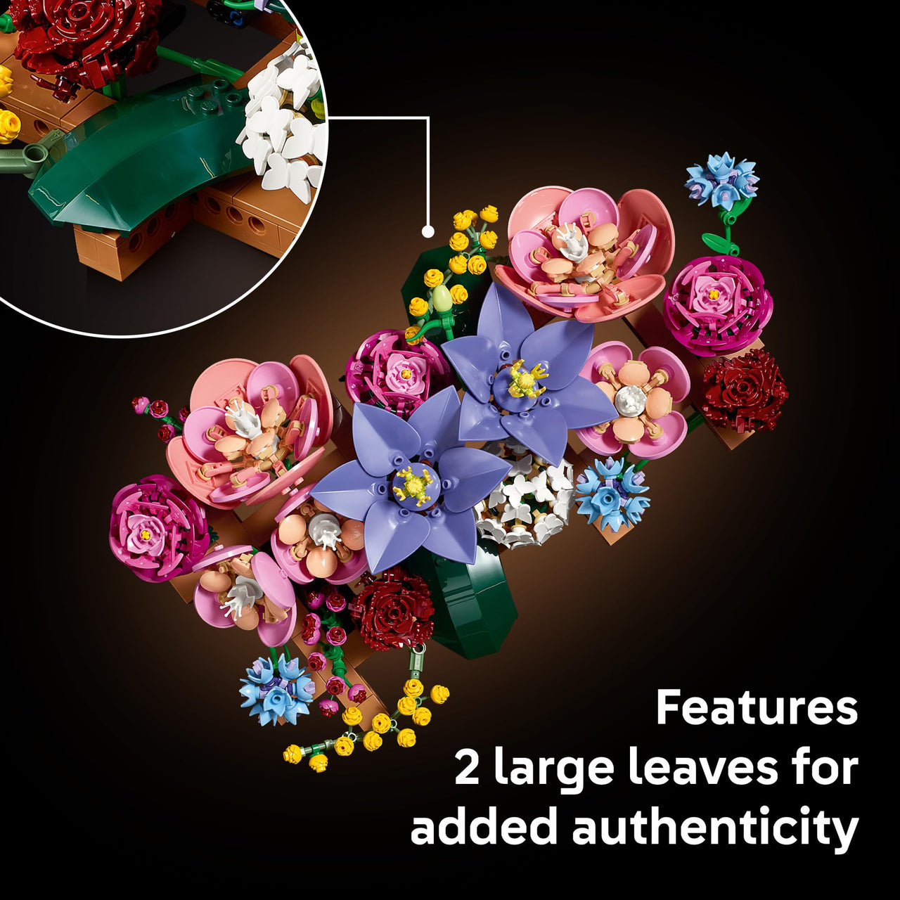 LEGO Botanicals Flower Wall Decor - Building Set for Adults, Ages 18+ - Gift for Birthdays - Artificial Plants & Flowers for Home Office, Bedroom Decor - 11503