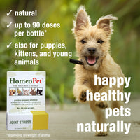 Thumbnail for HomeoPet Joint Stress, Joint Support for Dogs and Cats, Liquid Pet Meds to Support Healthy Joint Movement, 15 Milliliters