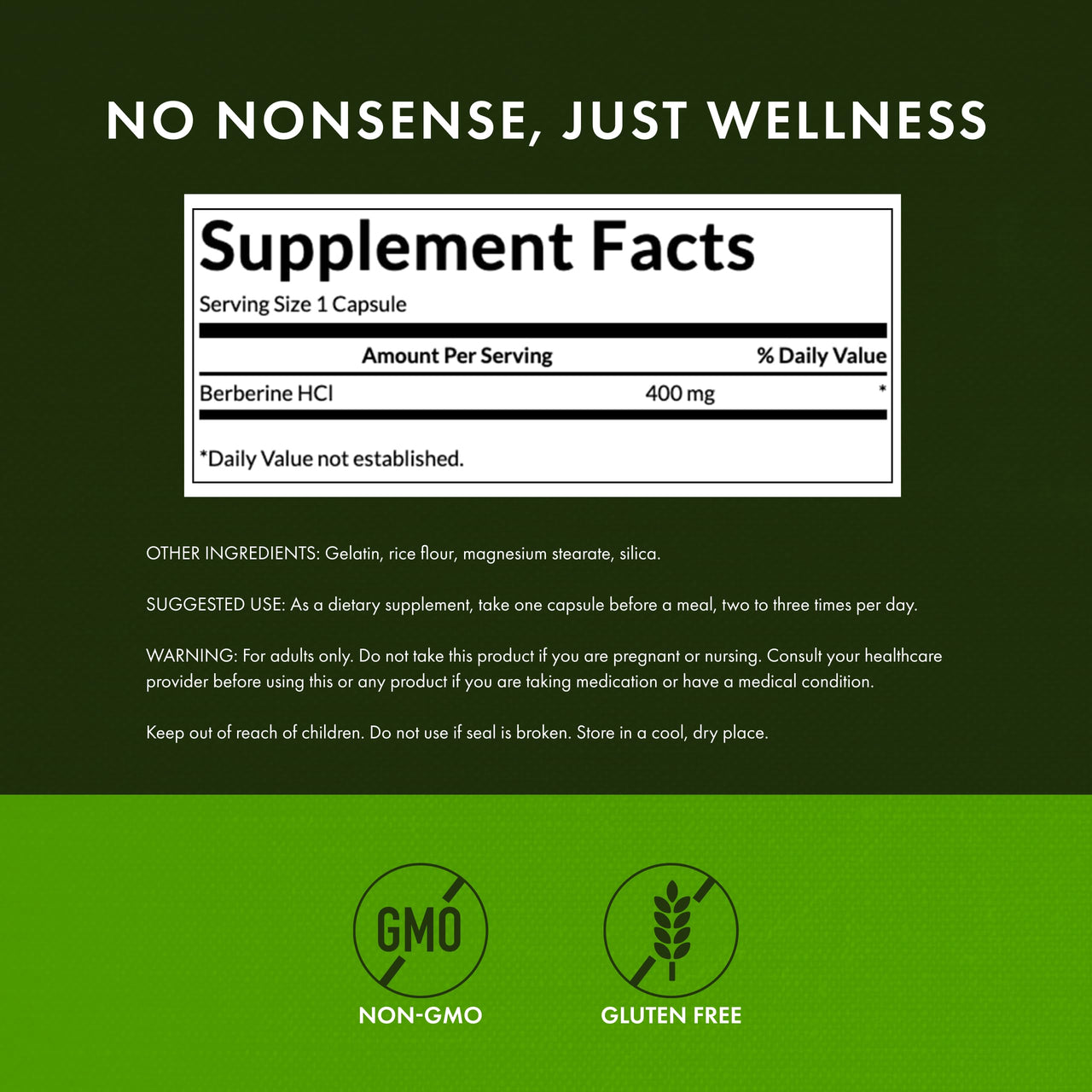Swanson Berberine - Supports Metabolic Health & Heart Health* - Contains Standardized Berberine HCl - Non-GMO & Gluten-Free - 60 Vegan Capsules