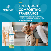 Thumbnail for NaturVet Quiet Moments Herbal Calming Room Spray Dog Supplement – Ideal for Cars, Dog Crates, New Environments – Helps Reduce Pet Stress, Storm Anxiety, Motion Sickness – 8 Oz.