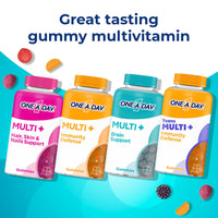 Thumbnail for ONE A DAY Multi+ Brain Support Gummies, Multivitamin Gummies for Men & Women with Boost of Brain Support with Super 8 B Vitamin Complex, 100 Count