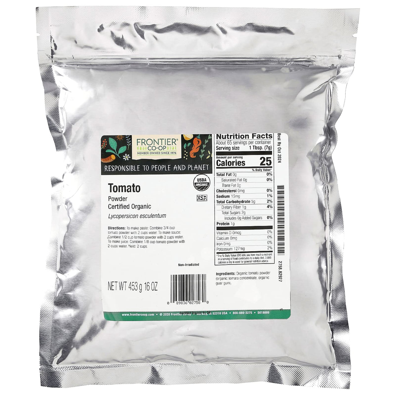 Frontier Co-op Organic Tomato Powder 1lb
