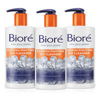 Thumbnail for Bioré Blemish Fighting Ice Cleanser Face Wash with Salicylic Acid, Clears and Helps Prevent Acne Breakouts, Cools & Refreshes Skin, Oil Free, 6.77 Oz (Pack of 3)