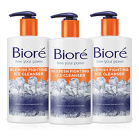 Thumbnail for Biore Blemish Fighting Ice Cleanser Face Wash with Salicylic Acid, Clears and Helps Prevent Acne Breakouts, Cools & Refreshes Skin, Oil Free, 6.77 Oz (Pack of 3)
