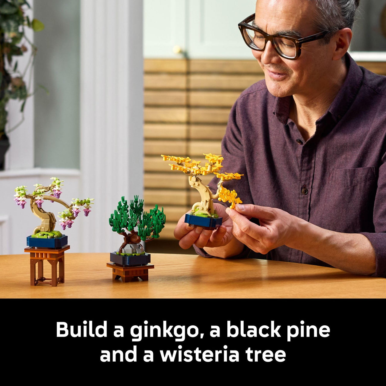 LEGO Botanicals Mini Bonsai Trees Building Set - Artificial Bonsai Tree Building Blocks for Adults, Ages 18+ - Gift for Birthdays for Him - DIY Home and Office Decor for Men and Women - 10373