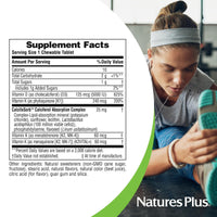 Thumbnail for NaturesPlus D & K Complex - 60 Mixed Berry Chewables - Supports Calcium Metabolism - Vegetarian, Non-GMO, Gluten Free, Soy Free - 60 Servings