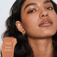 Thumbnail for Saie Slip Tint Tinted Moisturizer with SPF 35 - Light Coverage, Glowy Skin Tint & Mineral Sunscreen for Face with Hydrating Hyaluronic Acid - Summer Makeup Essential - Shade Five (1.35 oz)