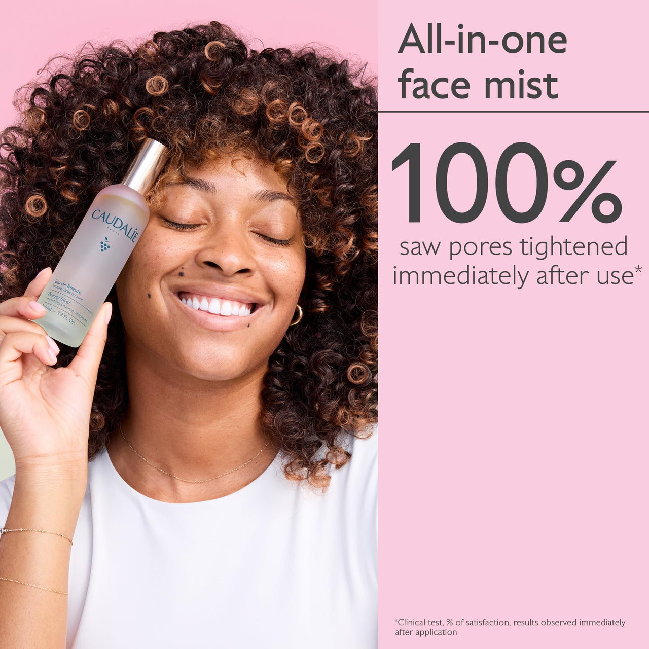 Caudalie Beauty Elixir Face Mist: Toner That Tightens Pores + Reduces Dullness + Sets Makeup, Travel Size , 1 Fl Oz (Pack of 1)