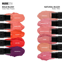 Thumbnail for Nudestix Nudies Blush Stick – 3-in-1 Cream Blush for Cheeks, Eyes & Lips with Built-In Brush | Soft Matte Finish for a Natural Flush | Clean, Vegan & Travel-Friendly Makeup (Naughty N' Spice)